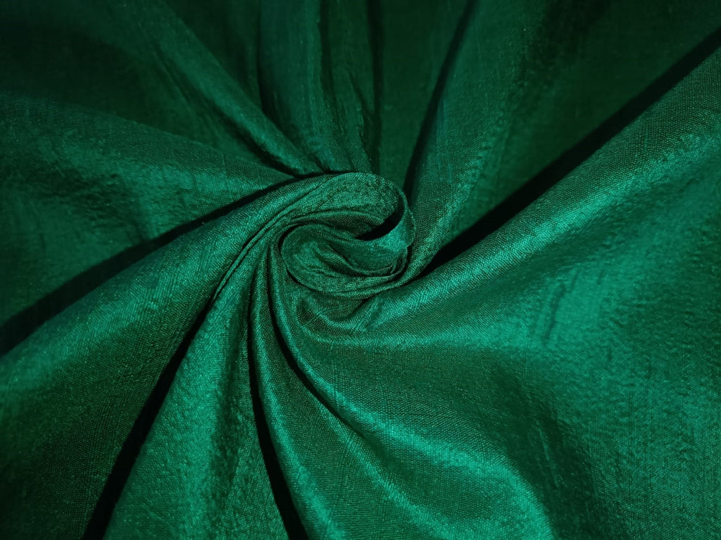 100% pure silk dupioni fabric GREEN colour 54&quot; wide with slubs MM89[3]