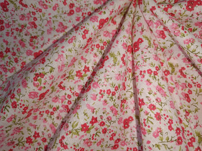 100% cotton mull fabric floral print  44" wide available in 3 colors pink, grey, blue[12900-12902]