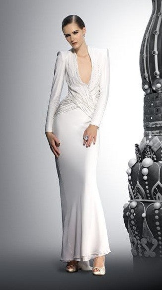 Silk georgette fabric copper glitter look 44&quot;*