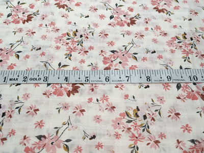 100% Cotton Print And Plaid Fabric 58" wide sold by the yard.