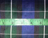 100% silk dupion blue green tartan Plaids fabric 54&quot; wide