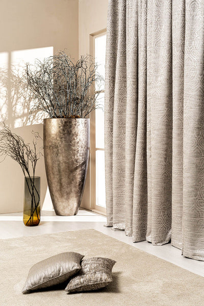 PURE SILK Dupioni FABRIC Shades or Brown & Ivory color Stripes DUP#S49[2]