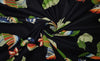 100% Cotton Poplin Print 58" wide available in two prints [ white floral jungle and black florall][12804/05]