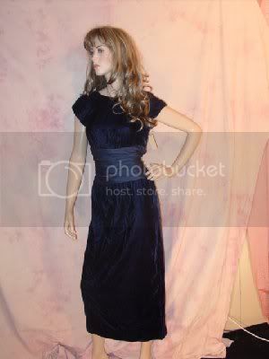 polyester velvet 60&quot;~true rich blue*