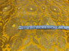 Brocade metallic gold jacquard 44&quot; wide fabric BRO820