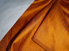 100% Pure SILK Dupion FABRIC Burnt Orange colour 54&quot;wide with slubs*MM13[4]