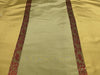 Silk taffeta floral dobby fabric-dusty green,gold x satin stripe 54&quot; wide TAF#J11[3]