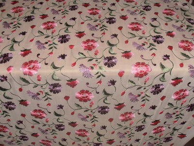 100%SILK georgette heavily embroidered 44&quot; B2#89[5]