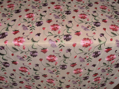 100%SILK georgette heavily embroidered 44&quot; B2#89[5]