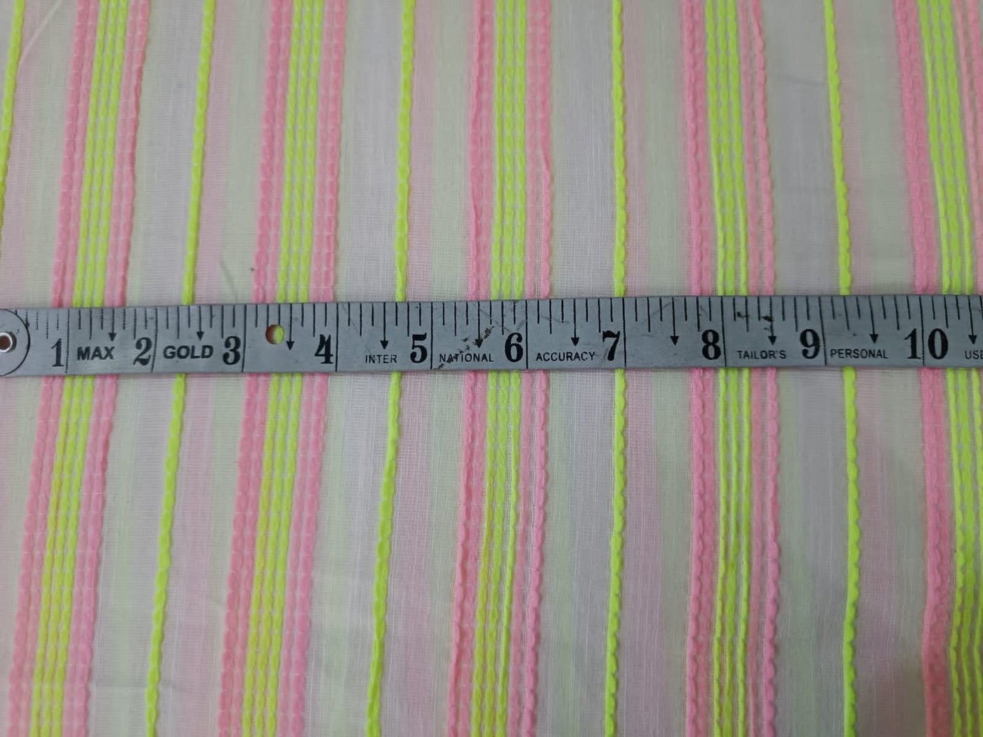 Cotton 90% Bamboo 10% colorful stripes stripes 58" wide