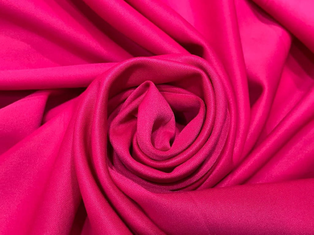 Hot Pink Color Scuba /Neoprene Lycra fashion wear 1 MM thick Dress fabric ~ 58&quot;