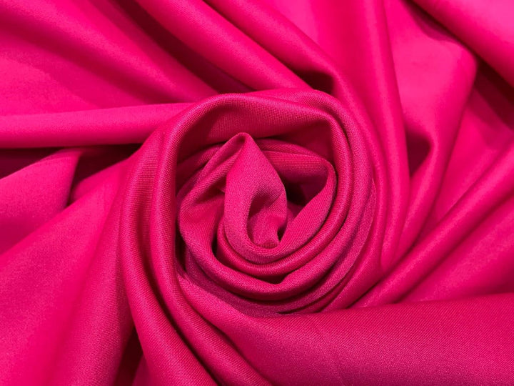 dark pink dress material Sassy Mood One Shoulder Dress In Hot Pink