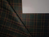 Tweed Suiting Heavy weight premium Fabric dark green, aubergine and yellow Plaids 58" wide