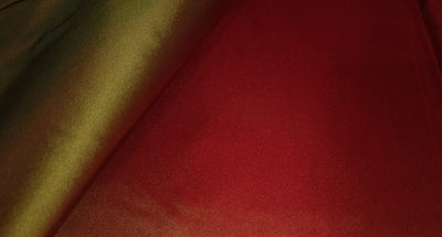 100% SILK DUTCHESS SATIN RED X GREEN 54" wide [12586]