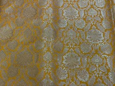 Brocade jacquard fabric 44" wide BRO832 available in 5 colors mango,orange,biscuit beige,pink and dusty orange