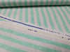 100% Linen Ivory and Green stripe 60's Lea Fabric 58" wide [10559]