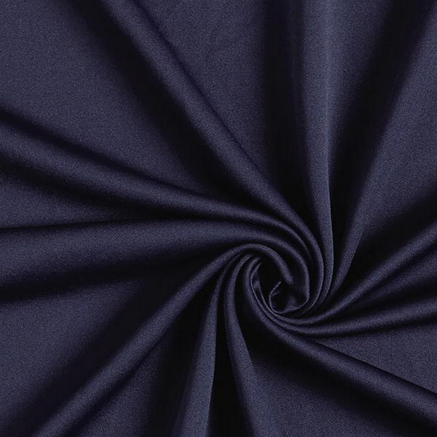 Navy blue Scuba Crepe Stretch Jersey Knit Dress fabric 58 wide