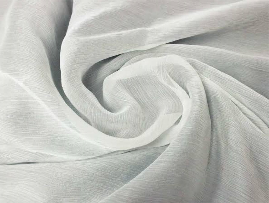 100% Pure Silk Georgette Chiffon Fabric 44 Wide BTY Drape Blouse