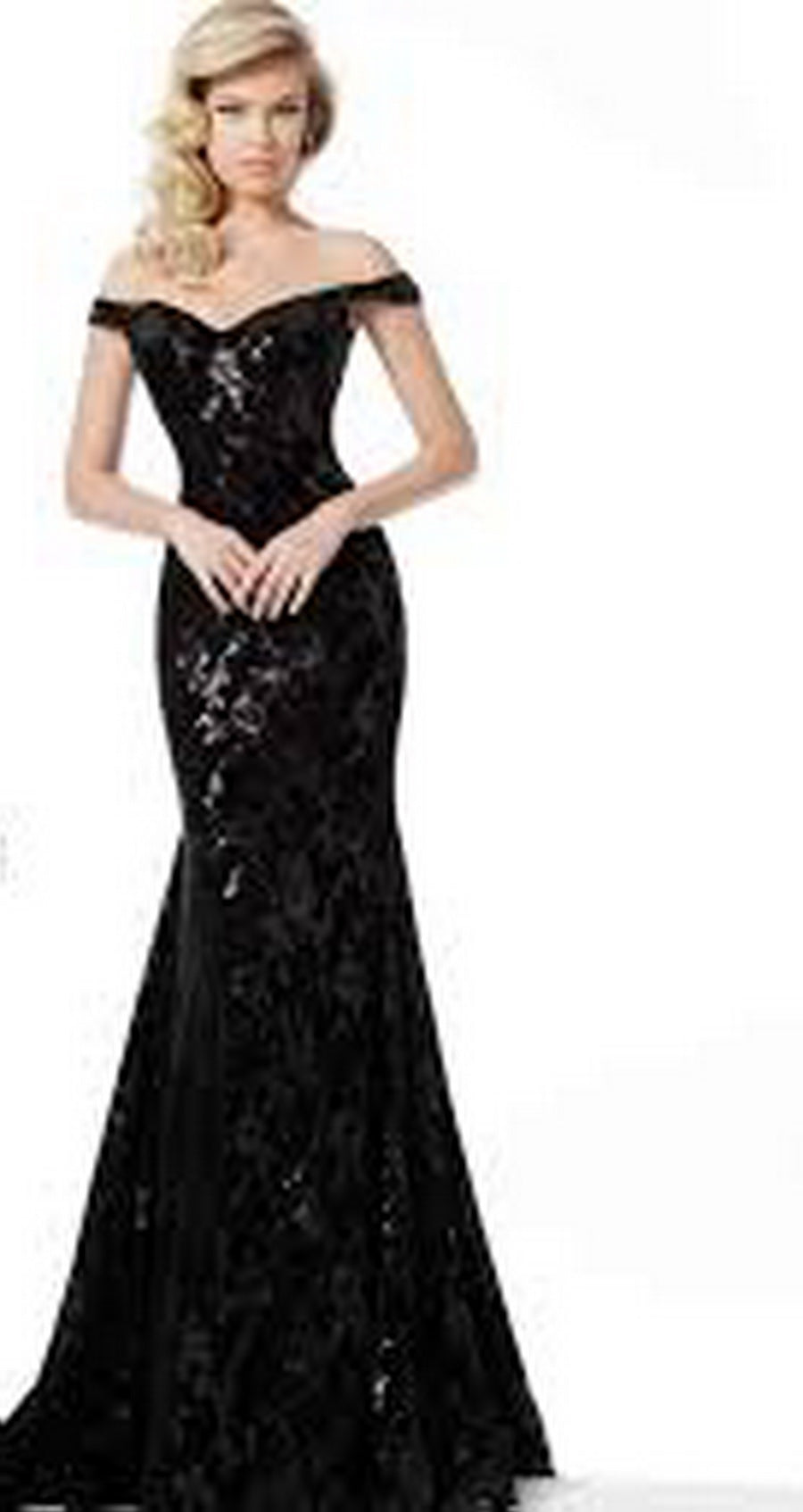 Black VELVET LYCRA Fabric with black color SEQUENCE 58" Wide [10164]