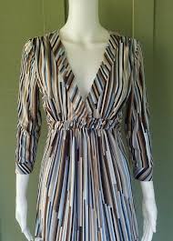 100% Silk Taffeta Fabric blueish grey and brown ribbed stripe TAFS156 54&quot; wide