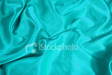 turquoise blue colour silk satin fabric 44&quot; wide