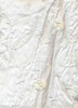 Ivory silk dupioni with Ivory self embroidery 54&quot; - The Fabric Factory