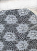white net jacquard lace fabric 44&quot; wide - The Fabric Factory
