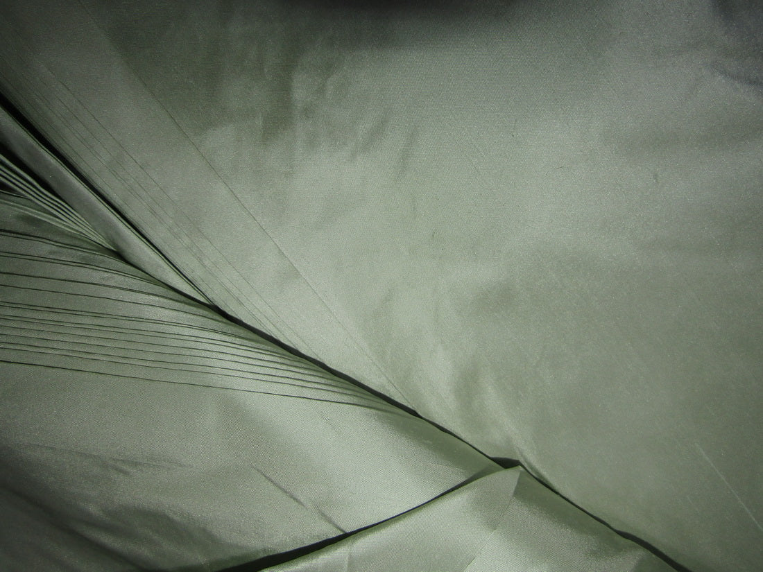 100% Pure Silk Dupion fabric Mint color 54" wide DUP301