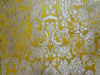 Heavy Brocade Fabric Mango Yellow & Metallic Gold color 44" WIDE BRO355[5]