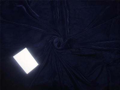 100% Micro Velvet Navy Blue Fabric ~ 44&quot; wide [7834]