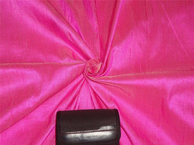 100% PURE SILK DUPIONI FABRIC CANDY PINK colour 54&quot; wide WITH SLUBS*MM63[3]