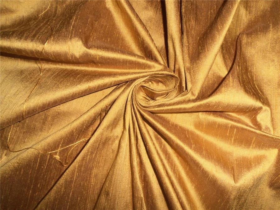 100% PURE SILK DUPIONI FABRIC DUSTY YELLOW X BLACK colour 54" wid ... 100% PURE SILK DUPIONI FABRIC DUSTY YELLOW X BLACK colour 54" wid ...