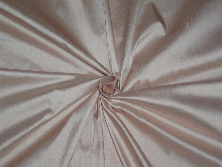 100% PURE SILK DUPIONI FABRIC LIGHT PINK COLOR 54&quot; wide WITHOUT SLUBS*DUP201[2]