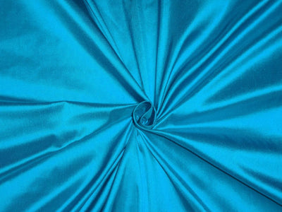 PURE SILK DUPIONI FABRIC TURQUOISE BLUE color 54" wide DUP193[1]