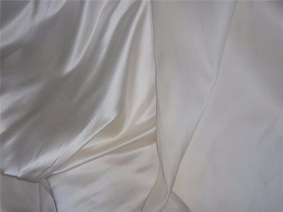 100% silk ivory color dutchess satin backed with organza silk 60&quot; wide 55 momme