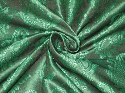 Brocade fabric Emerald Green Color 44" wide BRO128[1]