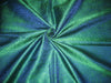 Silk Brocade fabric Peacock Blue &amp; Green BRO127[5]