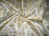 Heavy Silk Brocade Fabric Ivory,Wine &amp; Metalic Gold BRO133[1]