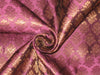 Silk Brocade fabric Metallic Gold & Purple color 44" wide BRO136[4] available for bulk preorder