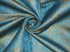 Silk Brocade Vestment Fabric Blue &amp; Gold color BRO144[4]