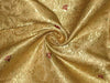 Heavy Silk Brocade Fabric Metallic Gold, Red & Gold color44" wide BRO74[2]