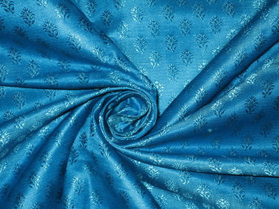 Silk Brocade Fabric Blue on Blue 44&quot;BRO59[2]