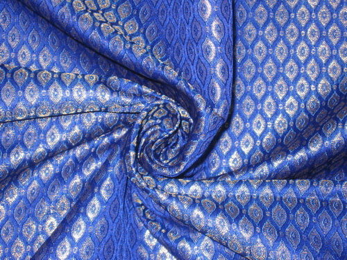 Silk Brocade fabric Metallic Gold color 44" wide BRO136[2]