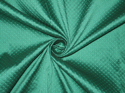 Silk Brocade Fabric dark Green color 44" wide BRO163[3]