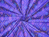 100% pure silk dupion ikat fabric yellow royal blue x purple colour 44" wide DUP_PRINT_8375