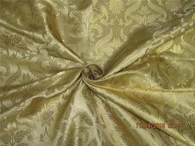Brocade fabric gold x metallic gold 44 inches