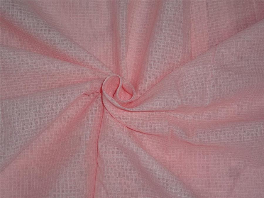 100% Cotton Organdy Micro Design Peachy Pink Fabric 44" wide sold by the yard [8287]