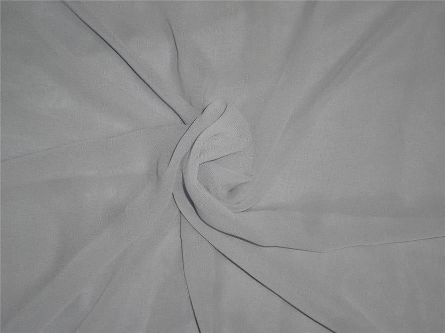 Silk georgette with lycra/spandex 44&quot; wide~ greyish blue*