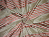 silk tafetta fabric dark beige color with 4&quot; wide satin stripes PKTSS3[1] - The Fabric Factory