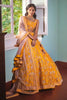 Silk Brocade fabric deep yellow x metallic gold color 44" wide BRO745B[3]